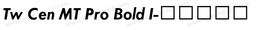 Tw Cen MT Pro Bold I字体转换